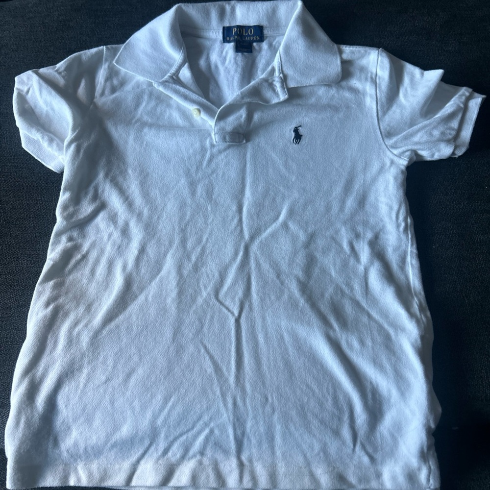 Polo By Ralph Lauren White Polo Boys Size 8